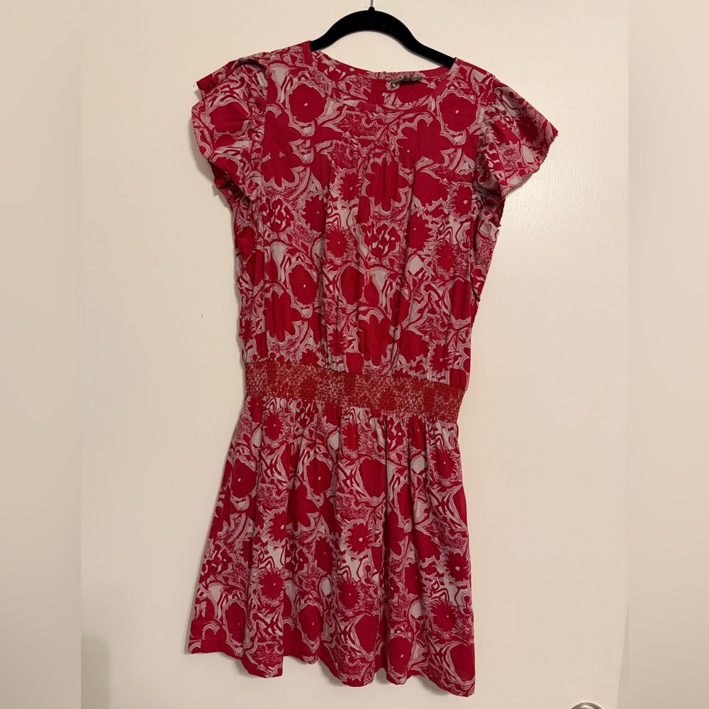 Lilla P Smocked Waist Floral Mini Dress